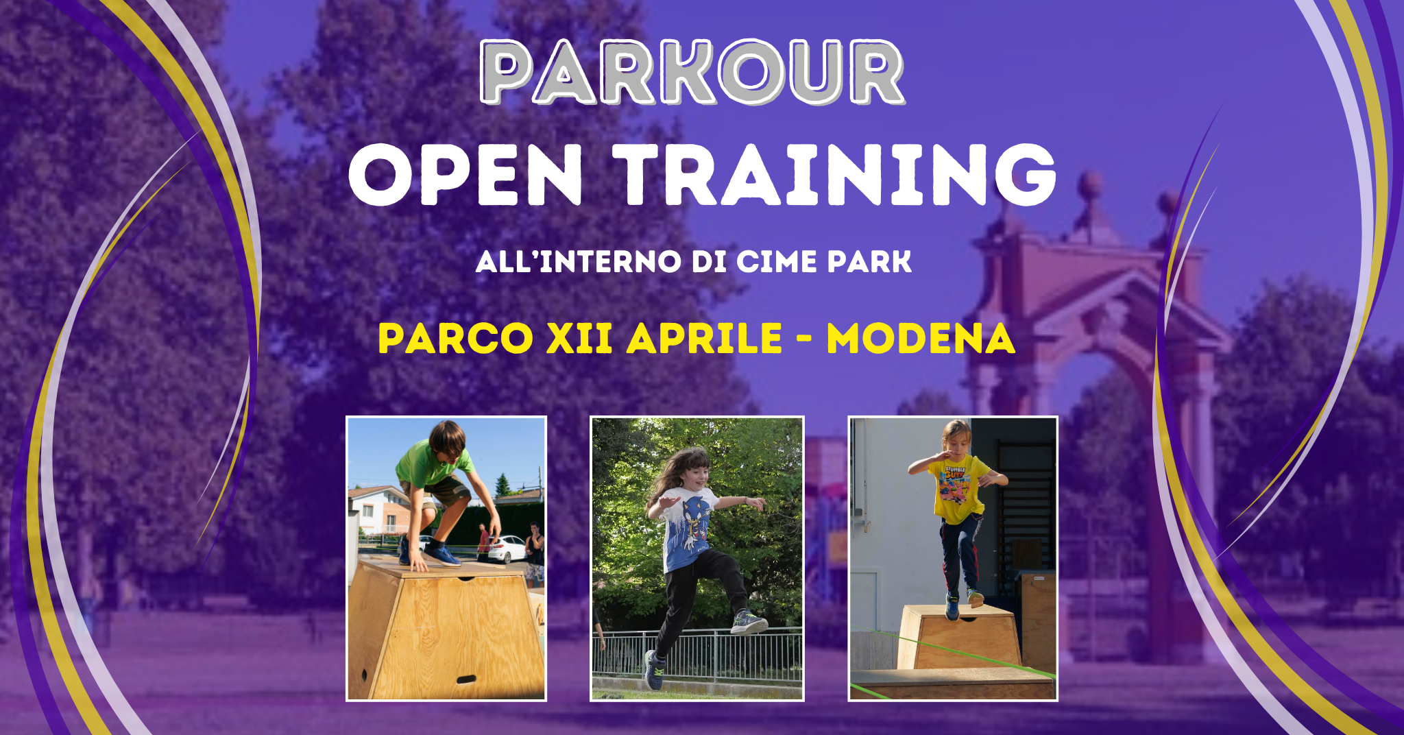 Evento Parkour Open Training al CIME PARK – Modena - Stage e competizioni di parkour presso MOTA A.S.D.
