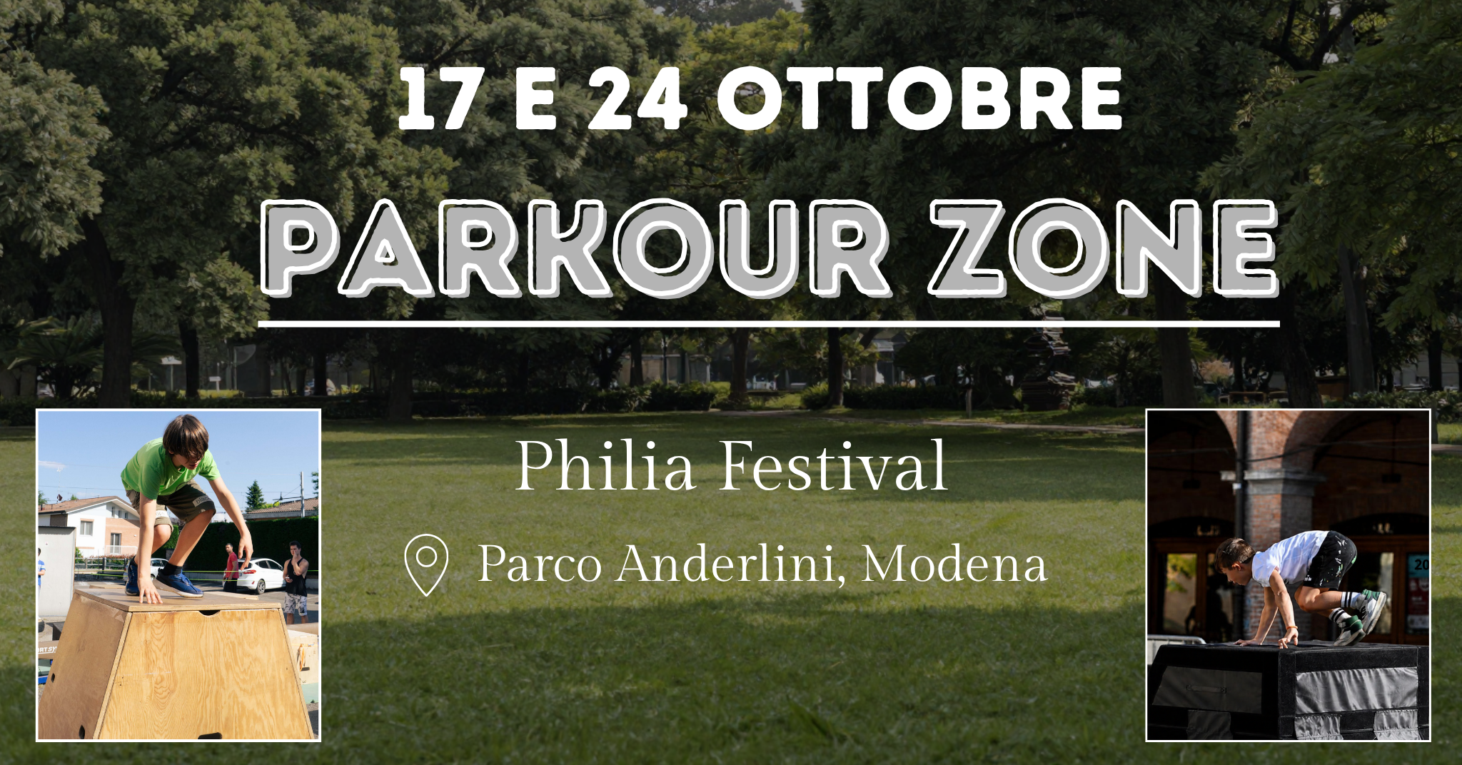 Evento Parkour Zone Parco Anderlini - Modena - Stage e competizioni di parkour presso MOTA A.S.D.