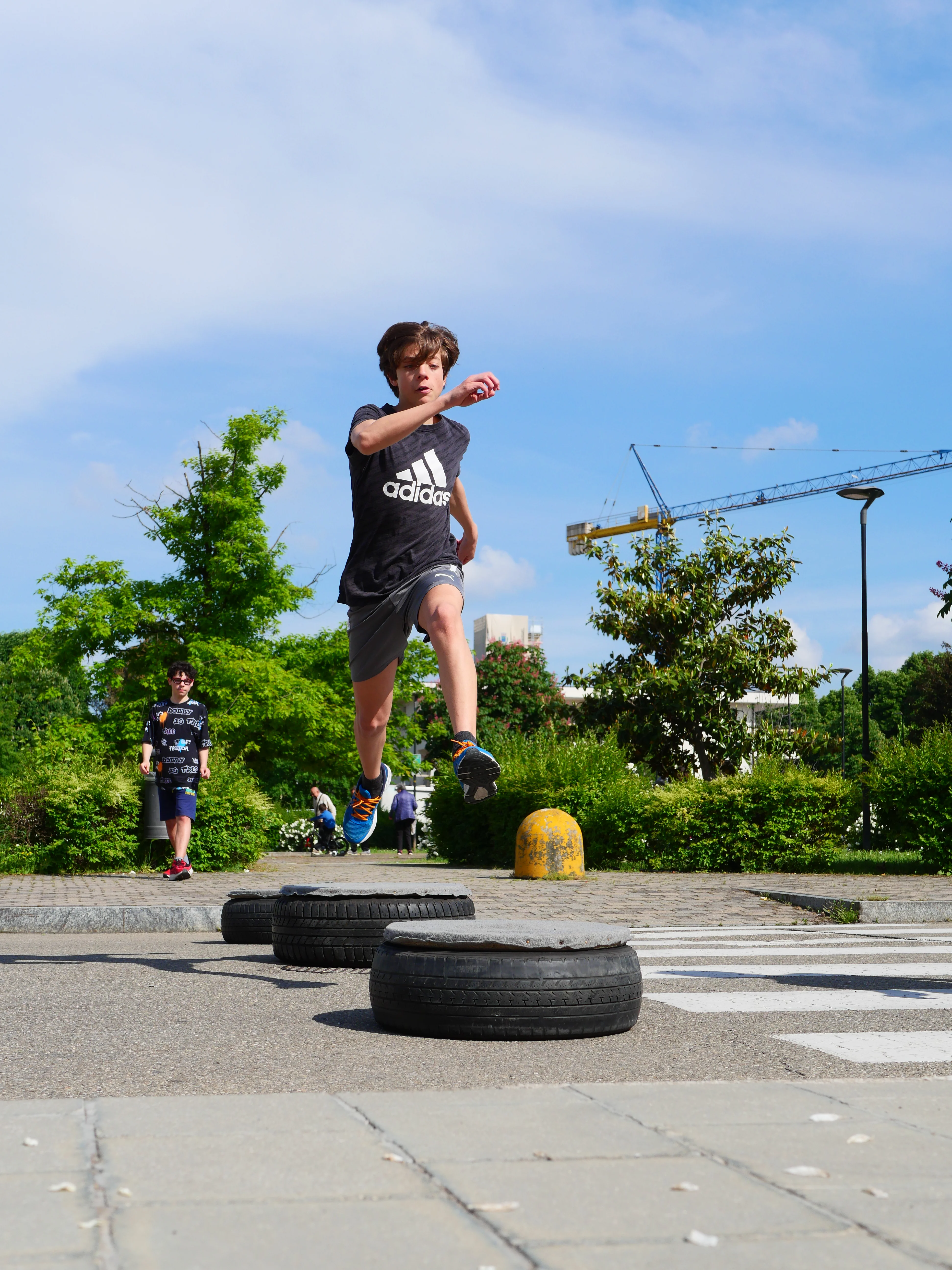 allenamento outdoor ragazzo corso medie