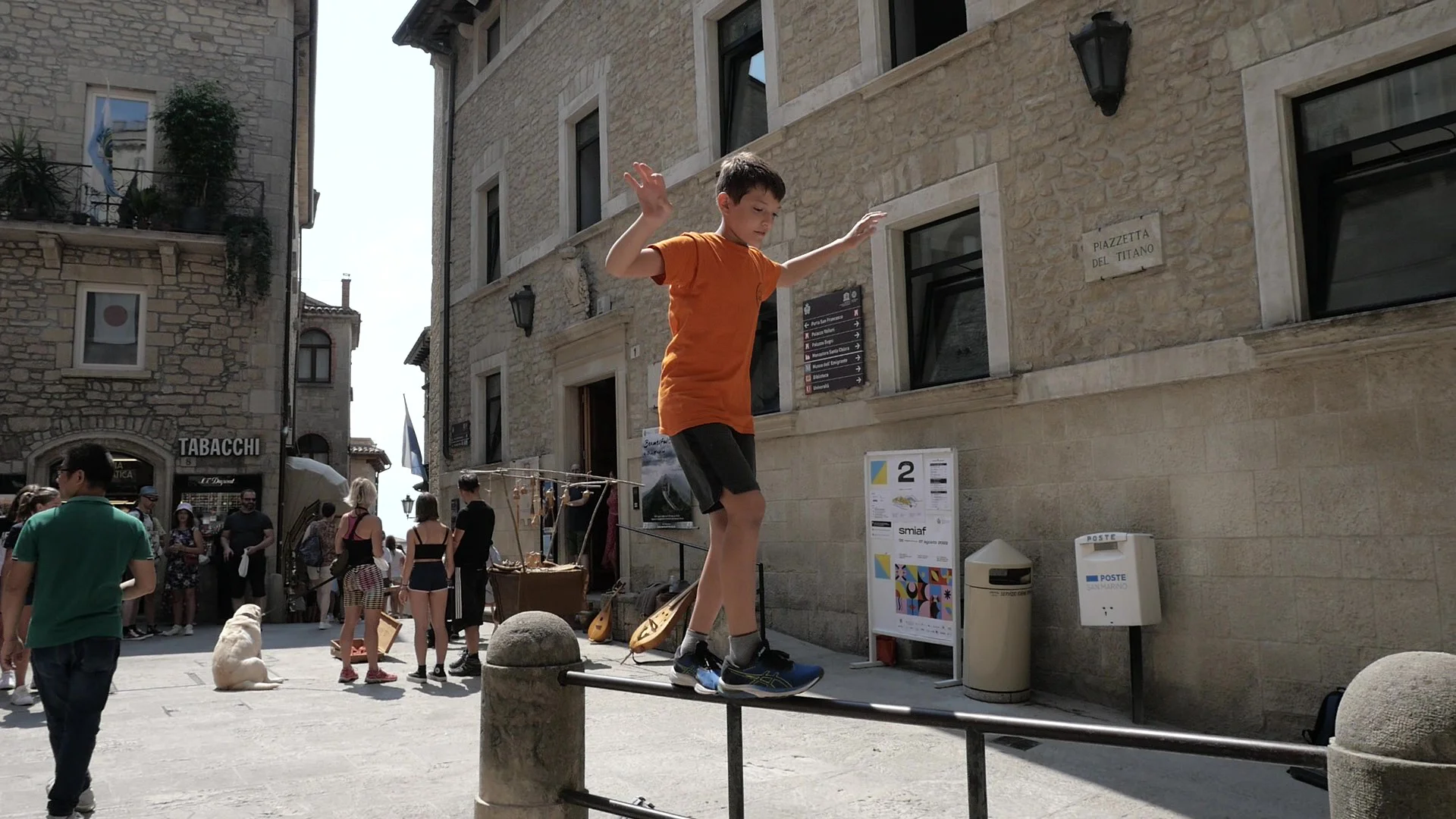 Allenamento all'esterno a San Marino